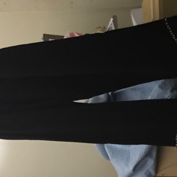 Black two-piece indigo moon pants set stretch medi - Picture 2 of 4